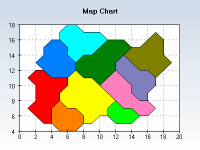 Map chart with pallete filling