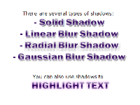 Chart labels shadow styles