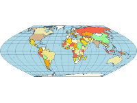 Map eckert vi projection