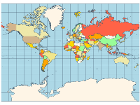 Map mercator projection