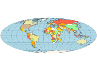 Map mollweide projection