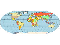 Map robinson projection