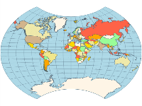 Map vander grinten projection