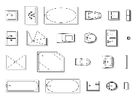 Nevron diagram bath kitchen plan shapes