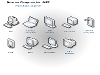 Nevron diagram visio shapes computers and monitors