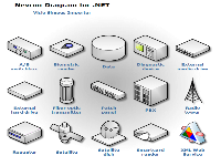 Nevron diagram visio shapes detailed network