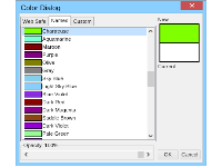 Color dialog named