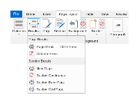 ribbon page layout