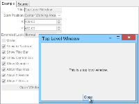 Top level window control