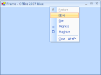 Office 2007 blue frame