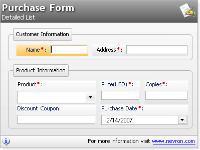 Entry form