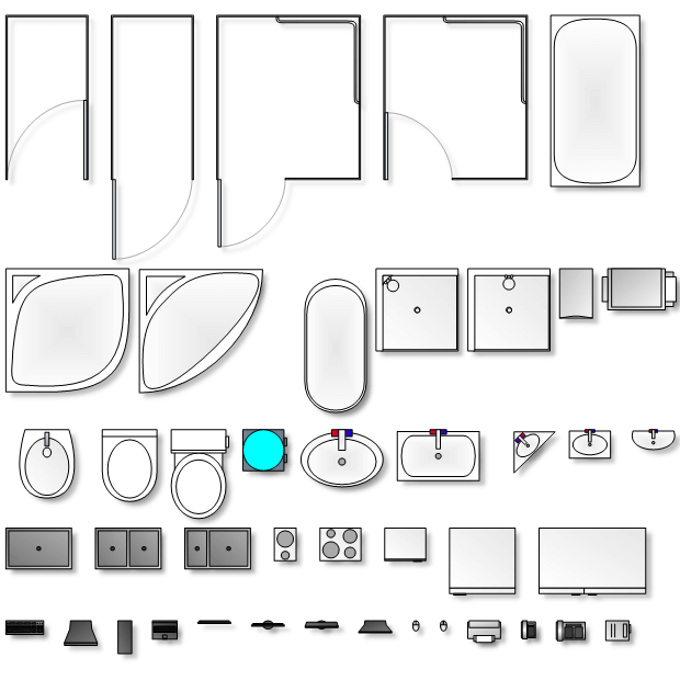 Diagram floor plan shapes 3