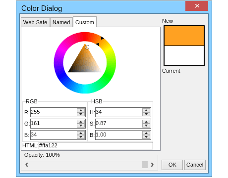 color dialog custom