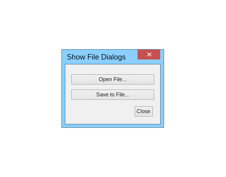 file dialog window