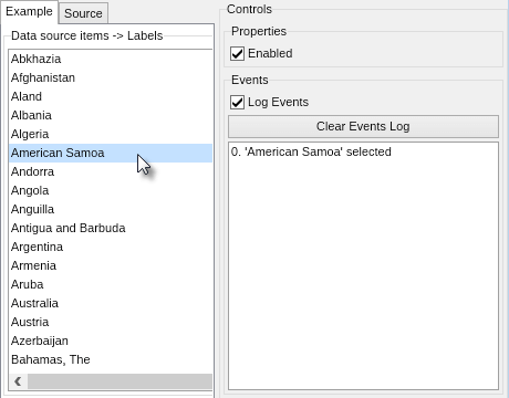 List box data binding